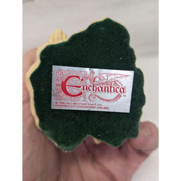 Vintage Enchantica Dragon Figurine 1988 Andrew Bill Resin Handpainted England - Picture 14 of 14